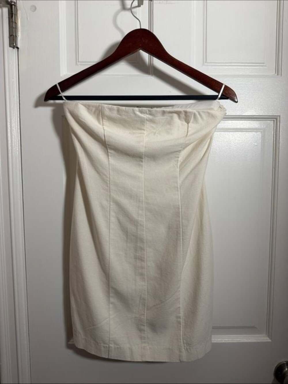 Zara Strapless Cream Tube Dress